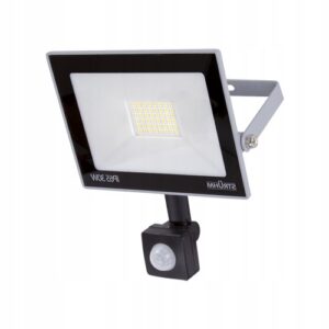 NAŚWIETLACZ OGRODOWY HALOGEN Z CZUJNIKIEM 30W NW BARWA BIAŁA NEUTRALNA Naświetlacze