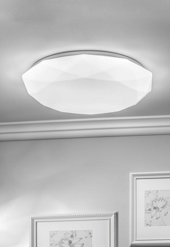 Lampa plafon LED 24w IP54 do łazienki dekoracyjny sufitowy kształt diament 4 Lampa plafon LED 24w IP54 do łazienki dekoracyjny sufitowy kształt diament - obrazek 4