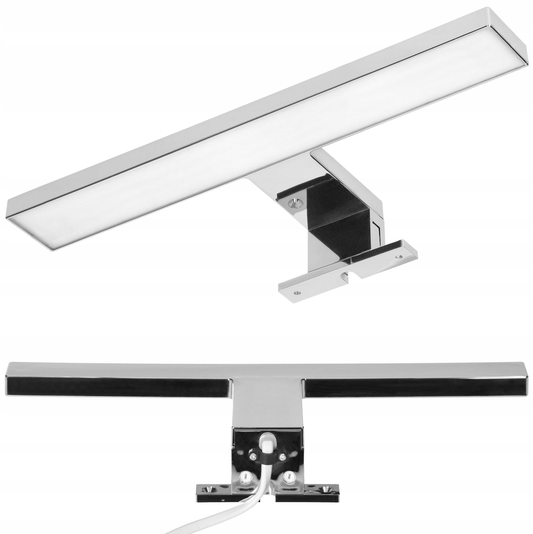 KINKIET LED LAMPA ŁAZIENKOWA NAD LUSTRO SZAFKĘ ŁAZIENKA 7W IP44 30cm CHROM