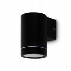 KINKIET OGRODOWY ELEWACYJNY DEKORACYJNY CZARNY GU10 IP44 Kinkiety