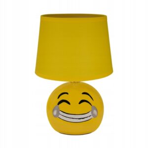 LAMPKA NOCNA STOŁOWA BIURKOWA DLA DZIECI UŚMIECH BUZIA EMOTKA E14 LED 230V