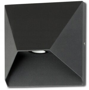 LAMPA ELEWACYJNA ZEWNĘTRZNA KINKIET LED 6W IP54 LAMPA OGRODOWA ALUMINIUM Lampy elewacyjne