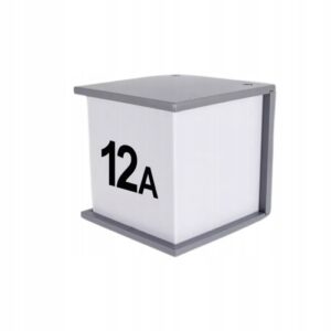 LAMPA KINKIET OPRAWA ZEWNETRZNA ELEWACYJNA NUMER DOMU NA ŻARÓWKĘ LED E27 Numery na dom