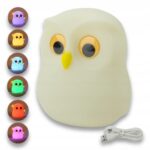 LAMPKA NOCNA LED RGB DLA DZIECI DO ZASYPIANIA SILIKONOWA NA AKUMLATOR