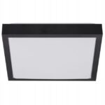 LAMPA DO ŁAZIENKI PLAFON ŁAZIENKOWY LED NA ŻARÓWKI 2xE27 IP44 CZARNY