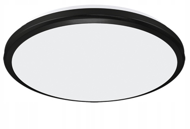 PLAFON ZEWNĘTRZNY LED 18W IP54 LAMPA 4000K BARWA NEUTRALNA CZARNA OBRĘCZ