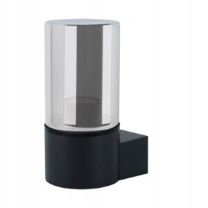 KINKIET ELEWACYJNY OGRODOWY ZEWNĘTRZNY LAMPA E27 SZKŁO CHROM IP54 Kinkiety