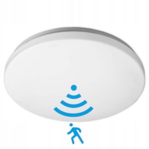 LAMPA PANEL LED PLAFON DO ŁAZIENKI ŁAZIENKOWY Z CZUJNIKIEM RUCHU IP44 12W Plafony