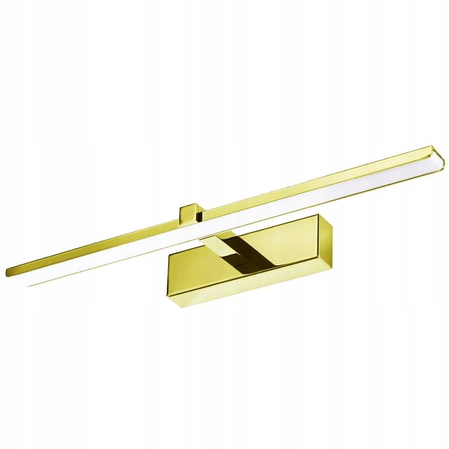 KINKIET ŁAZIENKOWY ZŁOTY LED 8W LAMPA NAD LUSTRO NAD OBRAZ METAL IP44 40cm