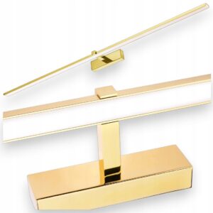 KINKIET ŁAZIENKOWY LAMPA NAD LUSTRO DO ŁAZIENKI LED 24W ZŁOTY 120 cm METAL Kinkiety