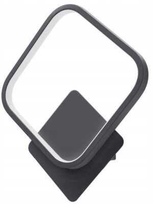 KINKIET LAMPA SCIENNA POKOJOWA KWADRAT 12W CZARNY Kinkiety