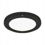 LAMPA SUFITOWA LED 24W PLAFON MONTAŻ PODTYNKOWY/NATYNKOWY CZUJNIK CCT BLACK