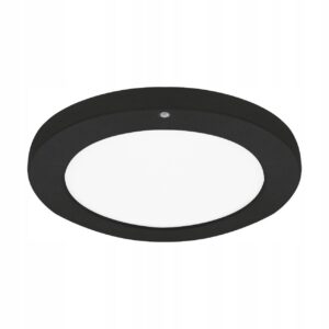 LAMPA SUFITOWA LED 24W PLAFON MONTAŻ PODTYNKOWY/NATYNKOWY CZUJNIK CCT BLACK Plafony