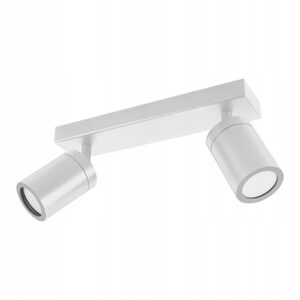 LAMPA KINKIET ŁAZIENKOWY BIAŁY REGULOWANY 2xGU10 NAD LUSTRO IP44 Kinkiety