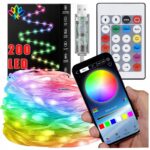 TAŚMA LED SMART 200 LED 10M LAMPKI GAMINGOWE MULTIKOLOR RGB APLIKACJA PILOT