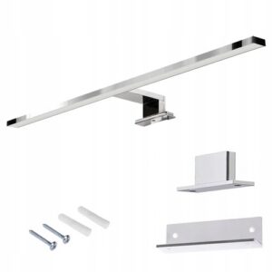 KINKIET ŁAZIENKOWY LED 15W NAD LUSTRO/SZAFKĘ DO ŁAZIENKI 3W1 CHROM 90cm Kinkiety