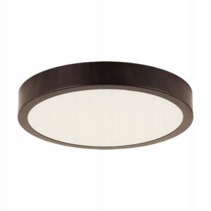 PLAFON DO ŁAZIENKI LAMPA ŁAZIENKOWA 24W IMITACJA DREWNA WENGE DEKORACJA Plafony