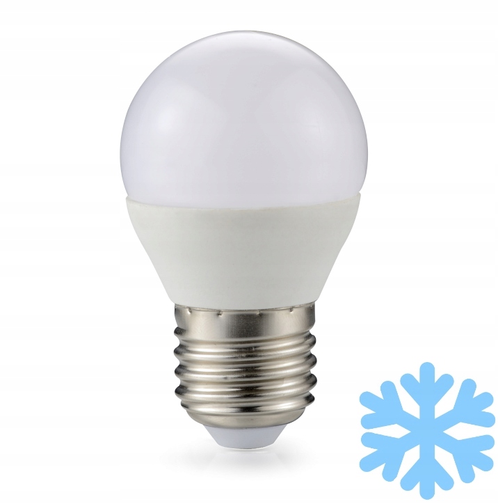 ŻARÓWKA G45 LED 5W E27 BARWA BIAŁA ZIMNA 6500K