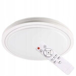 PLAFON LAMPA ŁAZIENKOWA SUFITOWA EFEKTY DEKORACYJNE 72W LED PILOT CCT IP44
