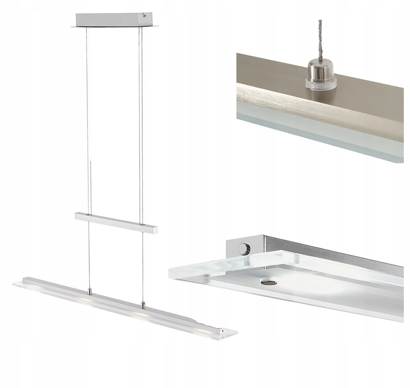 LAMPA WISZĄCA LED 16W REGULACJA WYSOKOŚCI METAL DO KUCHNI JADALNI NAD STÓŁ