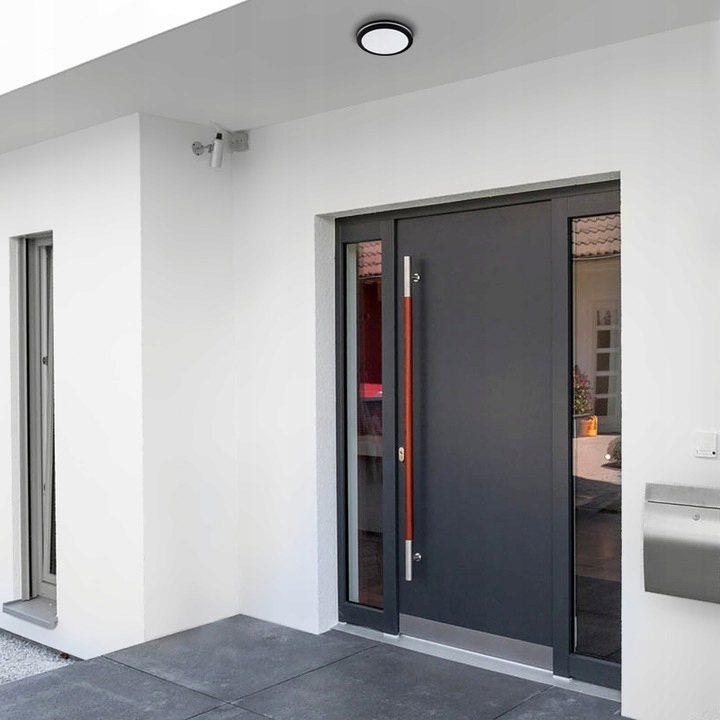 LAMPA ZEWNĘTRZNA PLAFON OGRODOWY NA BALKON TARAS LED 12W/15W/18W CCT CZARNY Plafony 13 LAMPA ZEWNĘTRZNA PLAFON OGRODOWY NA BALKON TARAS LED 12W/15W/18W CCT CZARNY Plafony 13