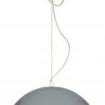 LAMPA SUFITOWA WISZĄCA E27 LOFT DUŻA KOPUŁA SZARY W ZESTAWIE Z ŻARÓWKĄ 7W