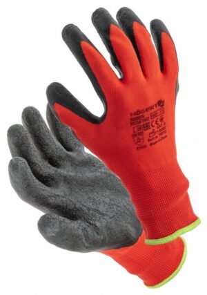 RĘKAWICE RĘKAWICZKI OCHRONNE ROBOCZE POWLEKANE LATEKSEM ROZMIAR XL – 10 Odzież