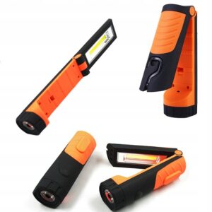 LATARKA LED 3W1 WIELOFUNKCYJNA CAMPINGOWA DOMOWA COB + 1W LED 3xAAA Latarki