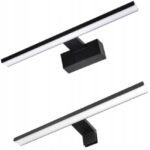 KINKIET ŁAZIENKOWY CZARNY 8W LED LAMPA NAD LUSTRO/SZAFKĘ 3w1 DO ŁAZIENKI