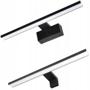 KINKIET ŁAZIENKOWY CZARNY 8W LED LAMPA NAD LUSTRO/SZAFKĘ 3w1 DO ŁAZIENKI Kinkiety