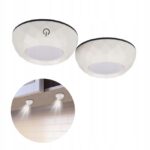 LAMPKA PODSZAFKOWA LED DO KUCHNI 0.5W ZESTAW 2 SZT NA BATERIE 3X AAA BIAŁA