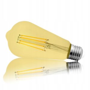 ST64 ŻARÓWKA 8W E27 FILAMENT LED EDISON ST64 AMBER Żarówki