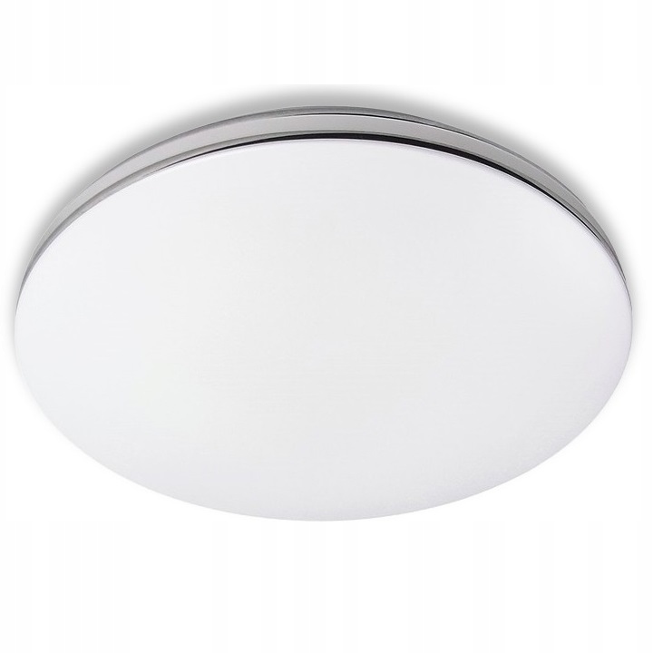 LAMPA ŁAZIENKOWA PLAFON DO ŁAZIENKI DEKORACYJNY PASKI CHROM LED 12W IP44
