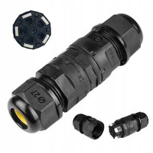 MUFA KABLOWA ZŁĄCZKA 5 PINY ZŁĄCZE HERMETYCZNE IP68 2,5MM WODOODPORNA Pozostałe