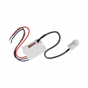 CZUJNIK RUCHU PIR CP-12 Z ZEWNETRZNĄ SONDĄ 230V CZUJNIK BIAŁY Akcesoria