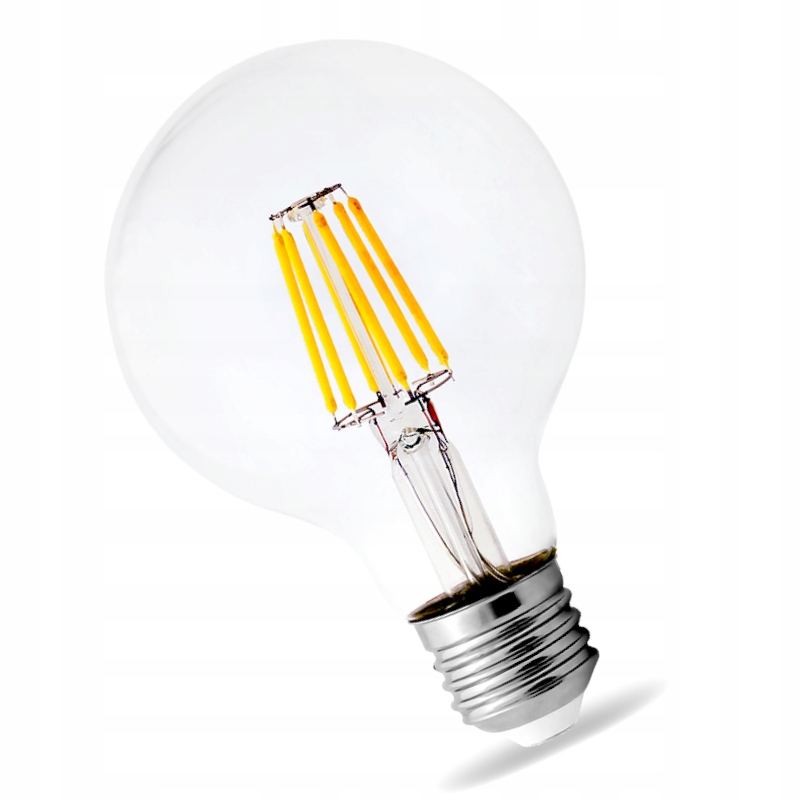 ŻARÓWKA OZDOBNA FILAMENTOWA DUŻA G80 LED EDISON 10W E27 RETRO SZKLANA BAŃKA
