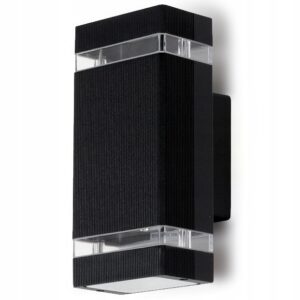 KINKIET ZEWNĘTRZNY ELEWACYJNY LAMPA ŚCIENNA ELEWACYJNA 2xGU10 CIEMNOSZARY Kinkiety