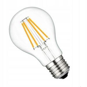 ŻARÓWKA OZDOBNA LED FILAMENT 12W A60 E27 EDISON RETR BARWA BIAŁA CIEPŁA Żarówki
