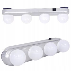 KINKIET ŁAZIENKOWY LAMPA LED 1,6W NAD LUSTRO 30,5cm CHROM IP20 WŁĄCZNIK Kinkiety