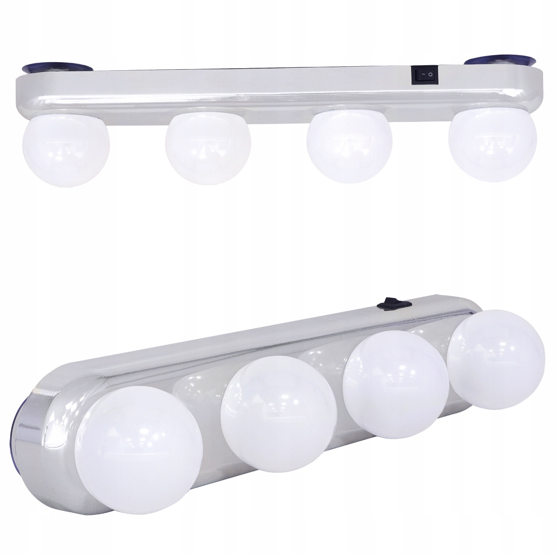 KINKIET ŁAZIENKOWY LAMPA LED 1,6W NAD LUSTRO 30,5cm CHROM IP20 WŁĄCZNIK