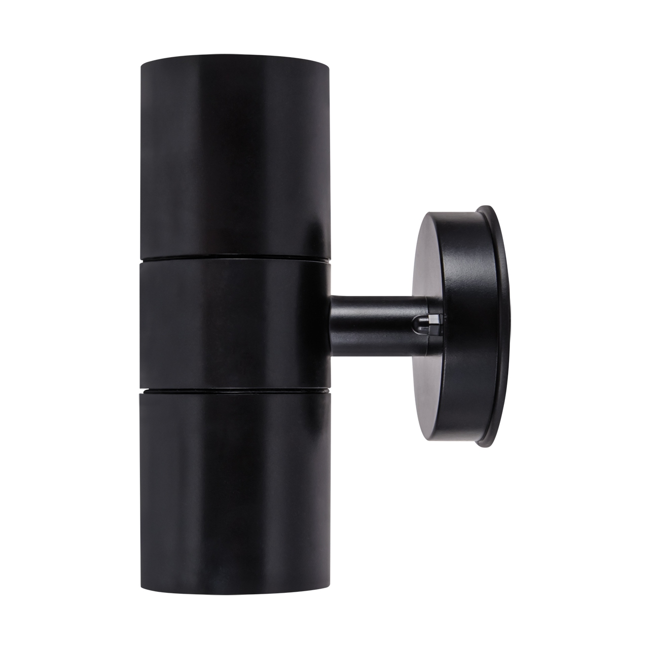 LAMPA OGRODOWA ZEWNETRZNA ELEWACYJNA CZARNA OPRAWA LED 2xGU10 IP54