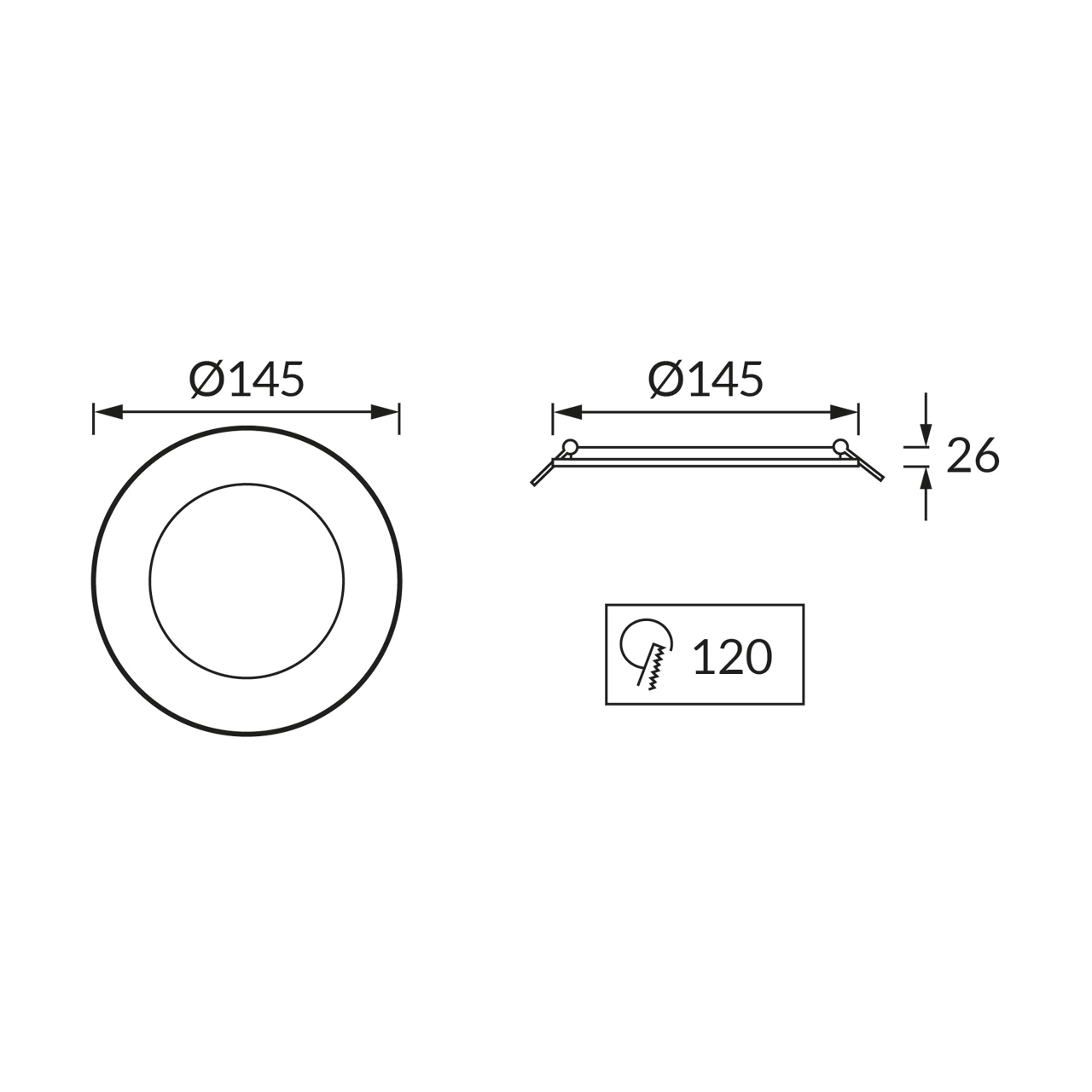 WAFEL LED C 12W WHITE CCT Inne 4 WAFEL LED C 12W WHITE CCT Inne 4