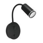 Kinkiet zula wll usb GU10 black