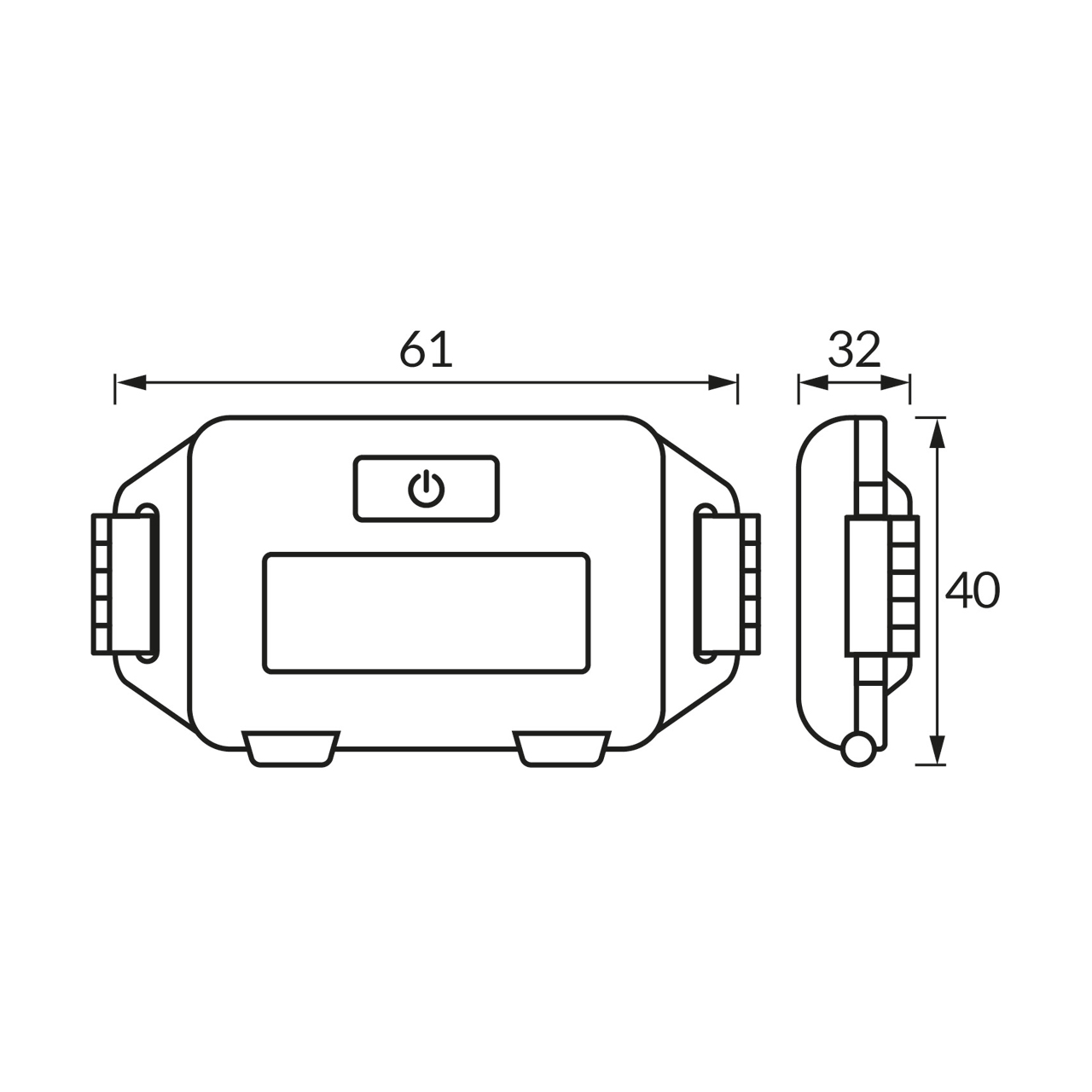 LATARKA CZOŁOWA LED PIN LED 1W BLACK Inne 2 LATARKA CZOŁOWA LED PIN LED 1W BLACK Inne 2