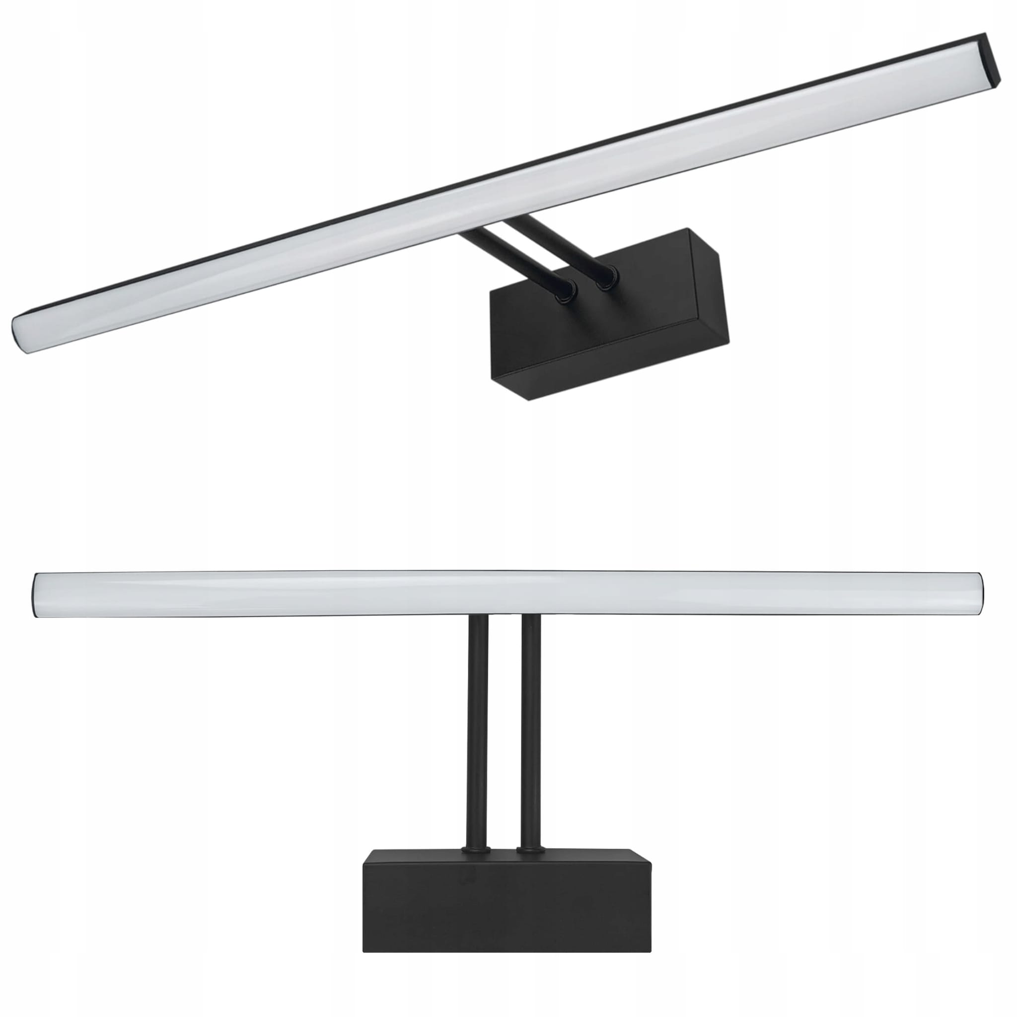 Kinkiet łazienkowy LED nad lustro 10w czarny lampa biała neutralna 40cm 1 Kinkiet łazienkowy LED nad lustro 10w czarny lampa biała neutralna 40cm