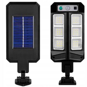 LAMPA ULICZNA SOLARNA LED SLIM LAMPA OGRODOWA CZUJNIK PIR 3,2W PILOT Lampy uliczne