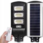 MOCNA LAMPA ULICZNA SOLARNA LED LAMPA OGRODOWA CZUJNIK RUCHU 150W PILOT