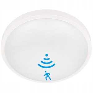 LAMPA DO ŁAZIENKI PLAFON ŁAZIENKOWY SUFITOWY LED 18W CZUJNIK RUCHU IP44 Plafony