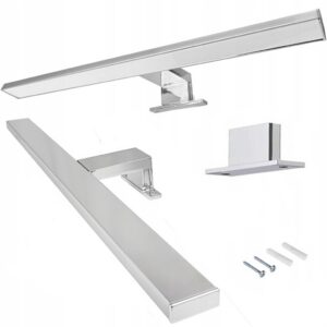 KINKIET ŁAZIENKOWY LAMPA LED NAD LUSTRO CHROM 12W NA LUSTRO NA SZAFKĘ 50 CM Kinkiety KINKIET ŁAZIENKOWY LAMPA LED NAD LUSTRO CHROM 12W NA LUSTRO NA SZAFKĘ 50 CM Kinkiety