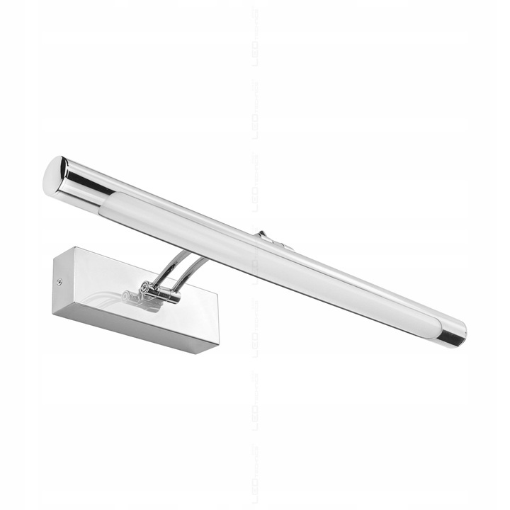 KINKIET ŁAZIENKOWY LED 12W LAMPA NAD LUSTRO CHROM OWAL 40 CM NEUTRALNY Kinkiety 2 KINKIET ŁAZIENKOWY LED 12W LAMPA NAD LUSTRO CHROM OWAL 40 CM NEUTRALNY Kinkiety 2